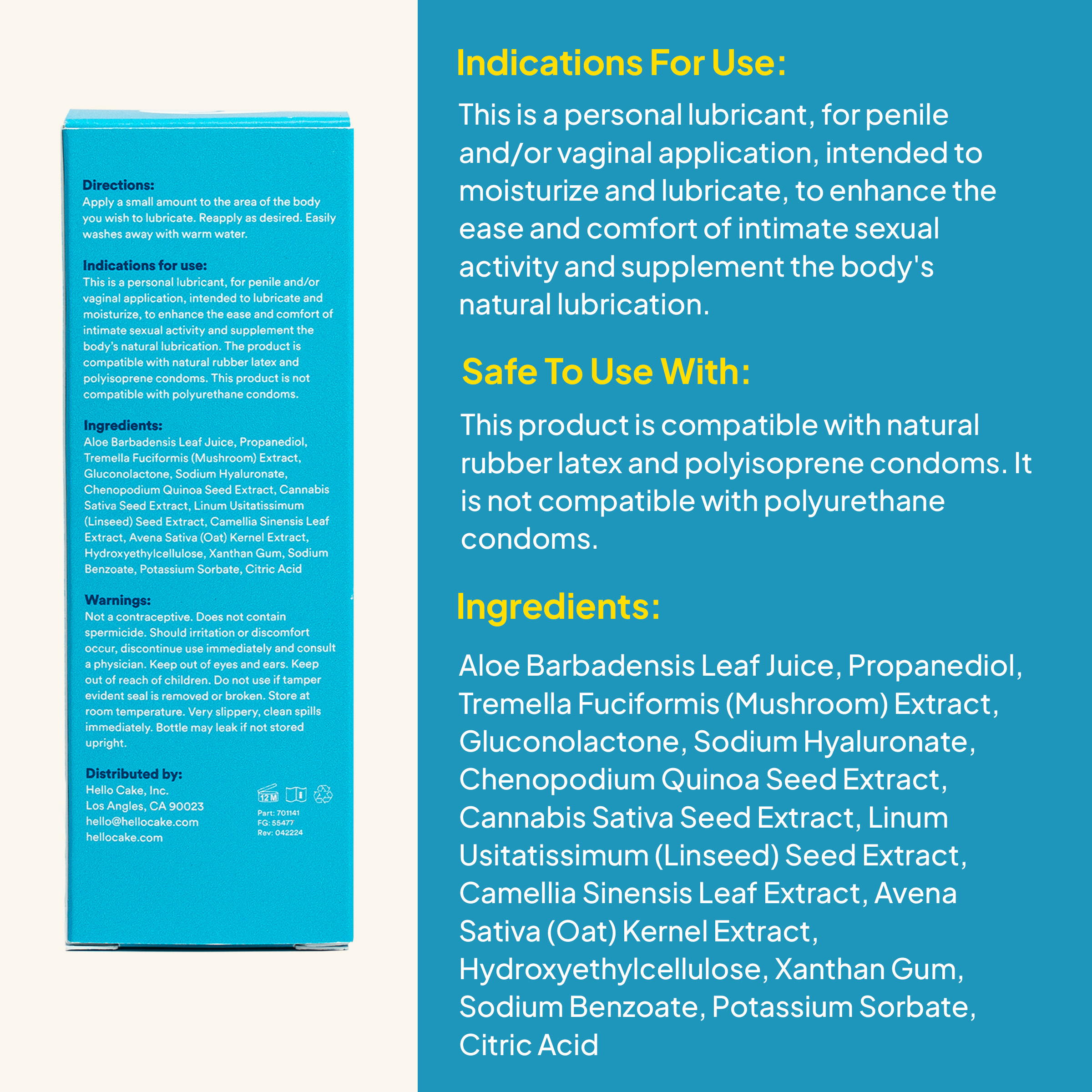 Aloe Lube – 3.3 oz