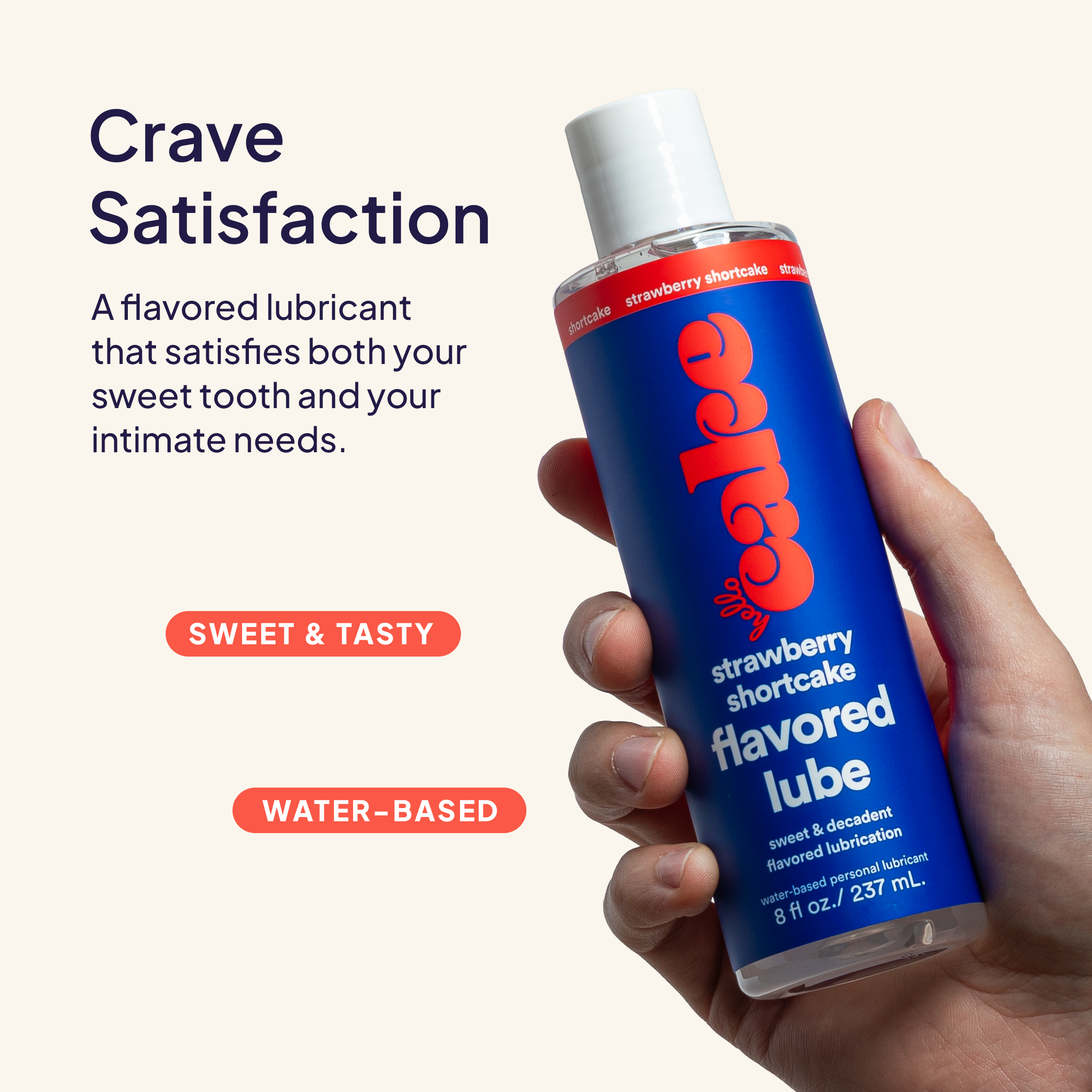 Strawberry Shortcake Flavored Lube – 8 oz